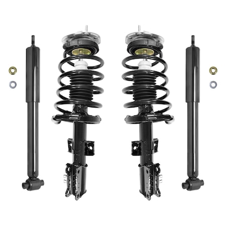 Unity 4-11861-259340-001 Front and Rear Complete Strut Assembly Shock Kit 4-11861-259340-001